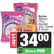 Beacon Mallows Assorted-For Any 2 x 135g