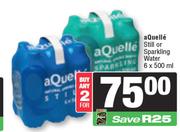 Aquelle Still Or Sparkling Water-For Any 2 x 6 x 500ml