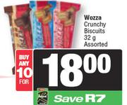 Wozza Crunchy Biscuits Assorted-For Any 10 x 32g