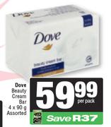 Dove Beauty Cream Bar Assorted-4 x 90g