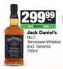Jack Daniel's No.7 Tennessee Whisky-750ml