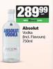 Absolut Vodka-750ml