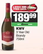 KWV 3 Year Old Brandy-750ml