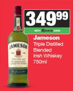 Jameson Triple Distilled Blended Irish Whisky-750ml