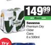 Savanna Premium Dry Cider Cans-6 x 500ml