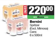 Bernini Spritzer Cans-For 2 x 6 x 500ml