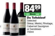 Du Toitskloof Selected Shiraz,Merlot.Pinotage,Cabernet Sauvignon Or Sandsteen-750ml