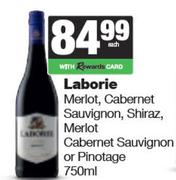 Laborie Merlot,Cbernet Sauvignon,Shiraz,Merlot Cabernet Sauvignon Or Pinotage-750ml