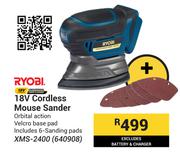 Ryobi 18V Cordless Mouse Sander XMS-2400 640908 (Excludes Battery & Charger)