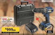 Ryobi 18V Cordless Impact Drill Kit XHD-1820K 771613 (Includes Battery & Charger)