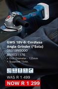 Bosch 18V-8 Cordless Angle Grinder (Solo) GWS 06019N9000 850031176