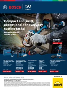 Builders : Bosch (19 May - 31 May 2026)