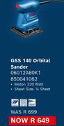Bosch GSS 140 Orbital Sander 06012A80K1 850041062