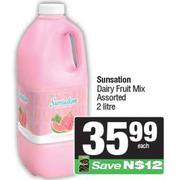 Sunsation Dairy Fruit Mix Assorted-2L