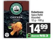 Robertsons Spice Refill Assorted-12g-100g