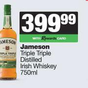   Jameson Triple Triple Distilled Irish Whisky-750ml