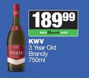   KWV 3 Year Old Brandy-750ml