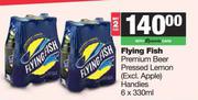   Flying Fish Premium Beer Pressed Lemon Handies-For 2 x 6 x 330ml