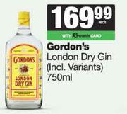    Gordon's London Dry Gin-750ml