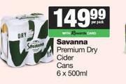    Savanna Premium Dry Cider Cans-6 x 500ml