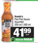 Nando's Peri Peri Sauce Assorted-250ml/265ml Each