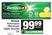 Berocca Performance Effervescent Tablets Assorted-10s Per Pack