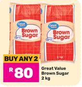 Great Value Brown Sugar-For Any 2 x 2Kg