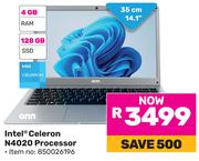 ONN Intel 35cm (14.1") Celeron N4020 Processor 850026196