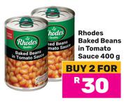 Rhodes Baked Beans In Tomato Sauce-For 2 x 400g