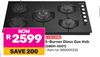 Goldair 5 Burner Blass Gas Hob GBGH-5001