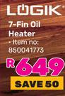 Logik 7 Fin Oil Heater 850041773