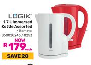 Logik 1.7L Immersed Kettle Assorted 850028243/8253-Each