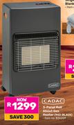 Cadac 3 Panel Roll About Gas Heater 943-BLACK 836209