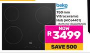 Beko 750mm Vitroceramic Hob HIC64401 850015168