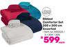 Always Home Ribbed Comforter Set 200 x 200cm 830222/3/304/305