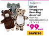 Mainstays Safari Snuggaroo Bean Bag Assorted 850039306001/2/3/4/5