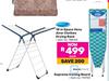Venus 18m Space Venu Airer Clothes Drying Rack 788763 Plus Mainstays Supreme Ironing Board 174703-Ea