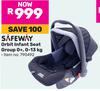 Safeway Orbit Infant Seat Group 0+, 0-13Kg 790492