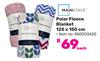Mainstays Polar Fleece Blanket 125 x 150cm 850003420