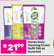 Handy Andy Cleaning Cream Refill Assorted-750ml