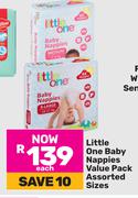 Little One Baby Nappies Value Pack Assorted Sizes