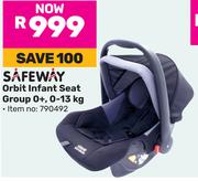 Safeway Orbit Infant Seat Group 0+, 0-13Kg 790492