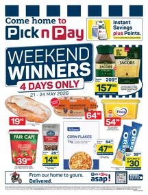 Pick n Pay Western Cape : Weekend Specials (21 May - 24 May 2026)