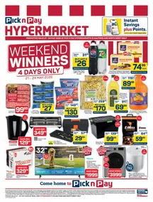 Pick n Pay Hypermarket Gauteng, Free state, North West : Weekend Specials (21 May - 24 May 2026)
