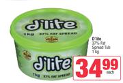   D'lite 37% Fat Spread Tub-1kg Each