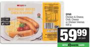   Spar Chicken & Cheese, Chilli, Cheese Or Chicken Viennas-500g Per Pack