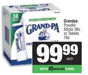 Grandpa Powder Sticks 38s Or Tablets 76s Pack-Each