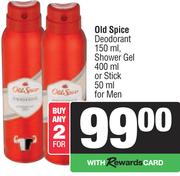 Old Spice Deodorant 150ml, Shower Gel 400ml Or Stick 50ml For Men-For Any 2