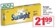 Sunlight Laundry Bar Soap Assorted-400g/500g Each 