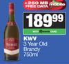 KWV 3 Year Old Brandy-750ml